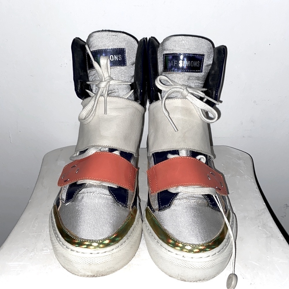 RAF Simons AW12 Holographic Hightop Sneakers Archive Grail EU41 1/1 Rare Find‌‌